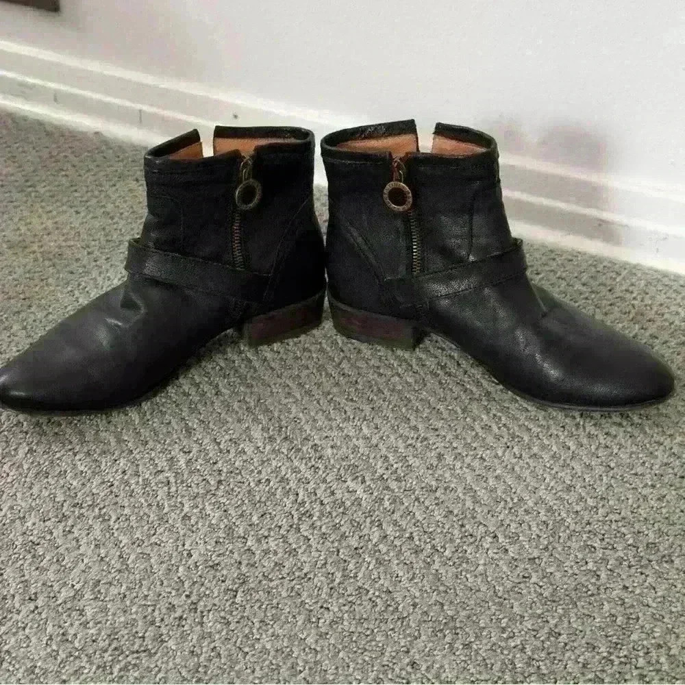 Fiorentini + Baker Eli Eternity Ankle Biker Boots Black size 38 - Picture 3 of 8